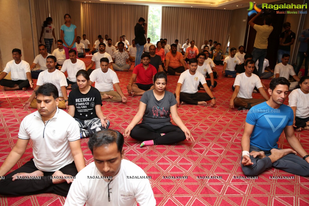 Yoga Demonstration on The Occasion of Yoga Day at Mercure 