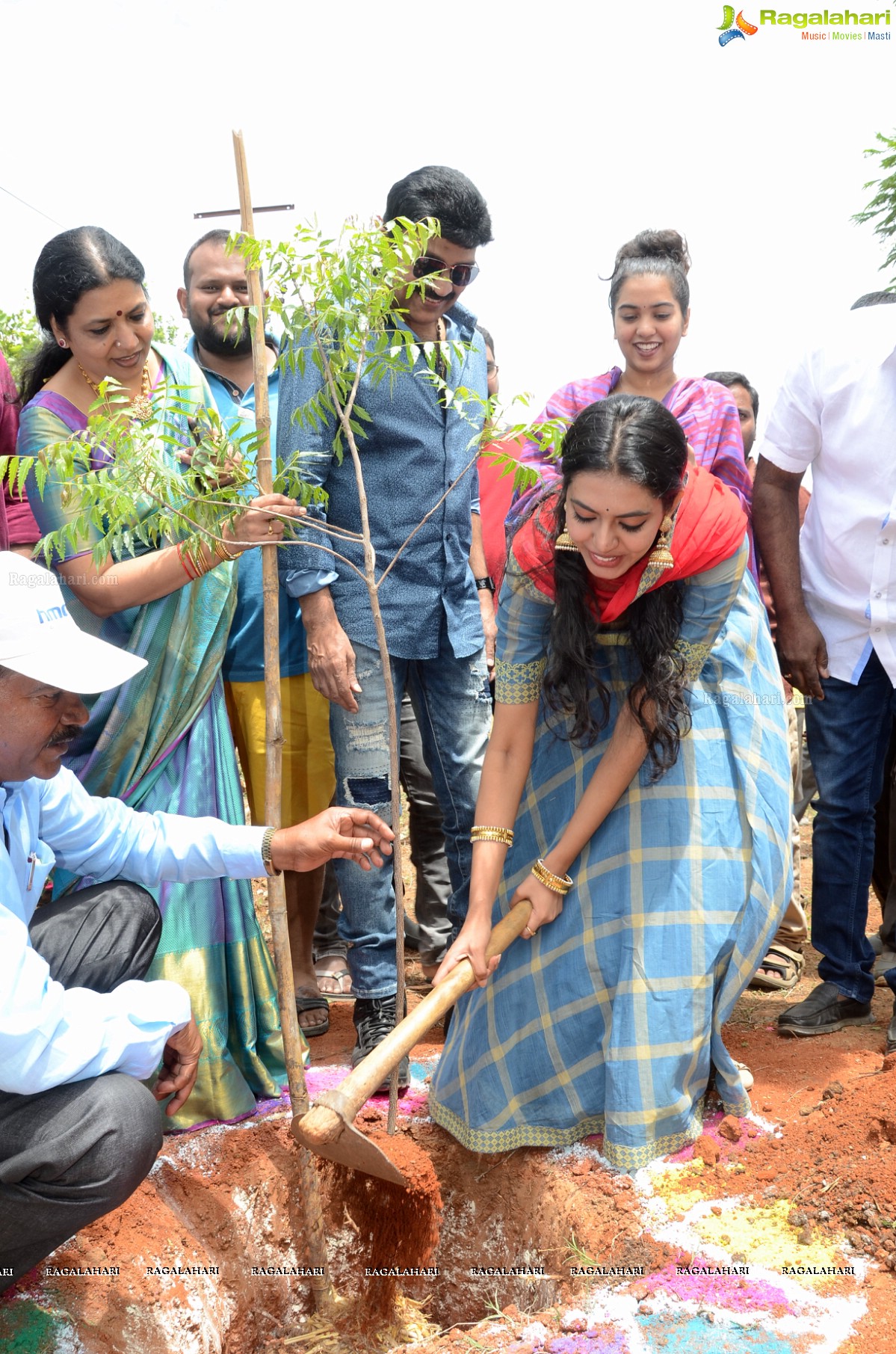 Rajasekhar Family participates in Haritha Haram at Medchal, Hyderabad