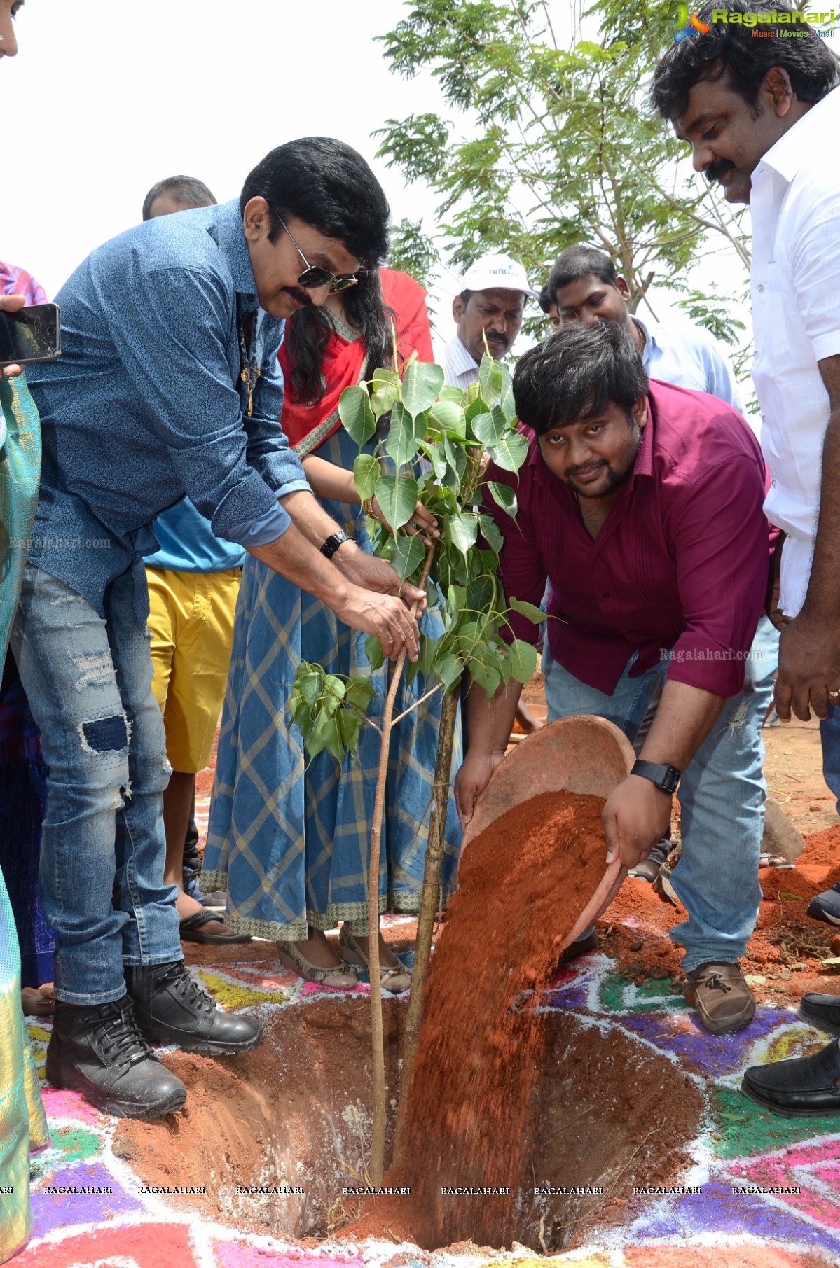 Rajasekhar Family participates in Haritha Haram at Medchal, Hyderabad