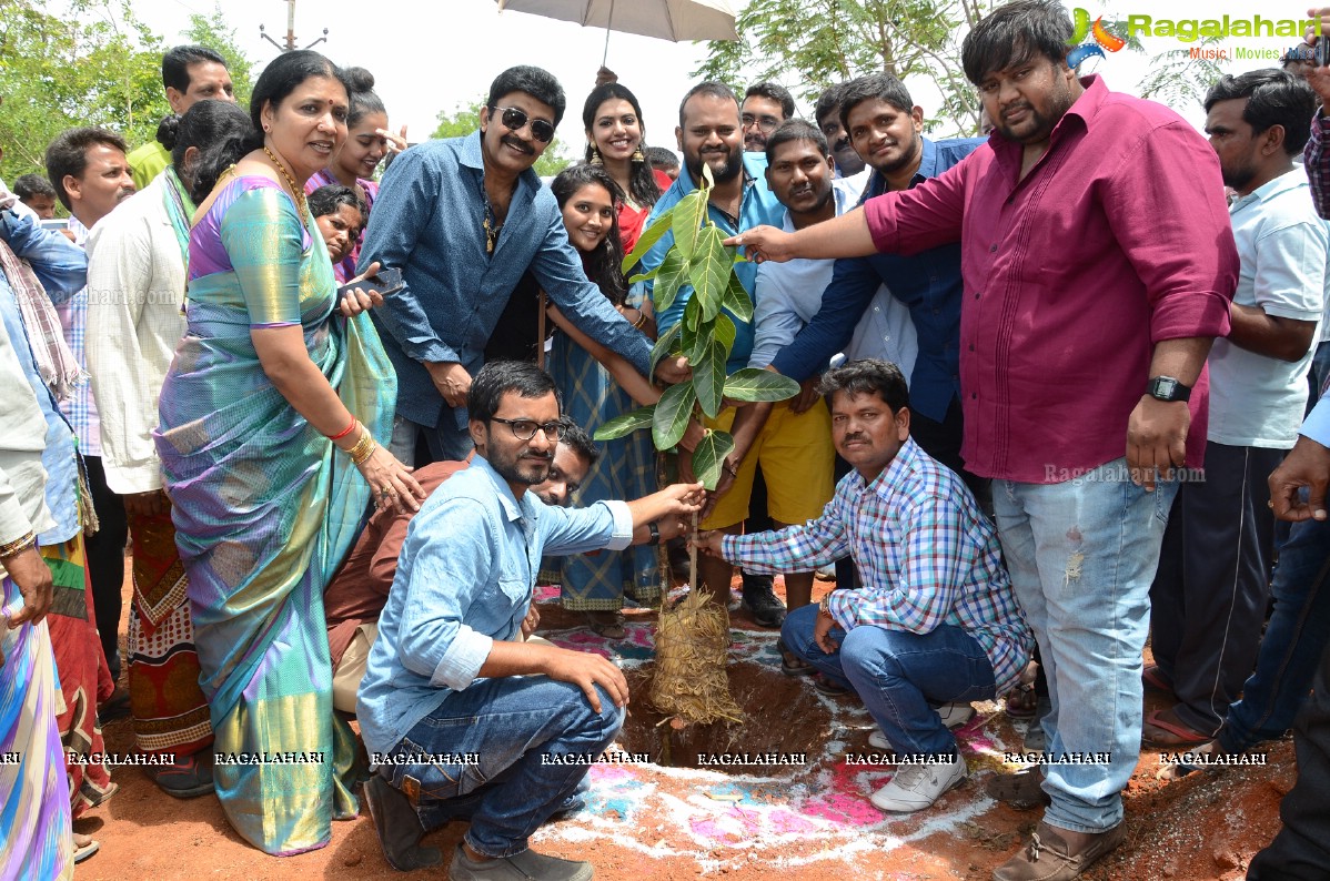 Rajasekhar Family participates in Haritha Haram at Medchal, Hyderabad