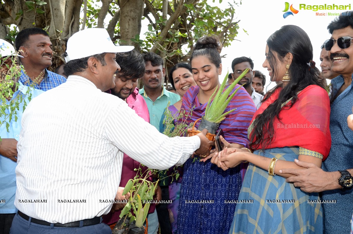 Rajasekhar Family participates in Haritha Haram at Medchal, Hyderabad