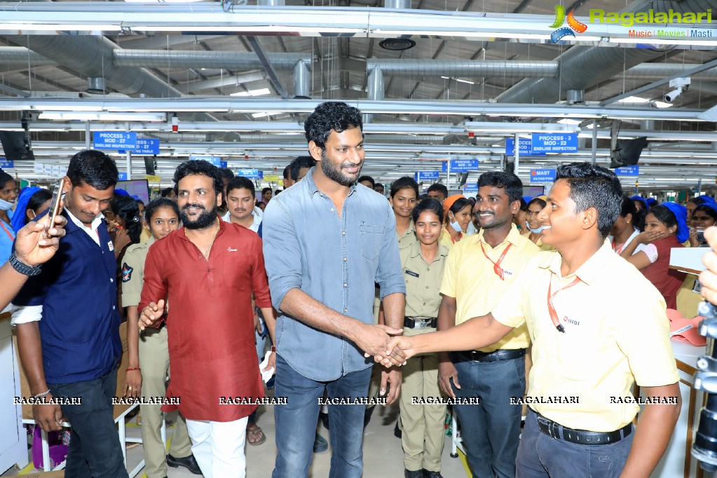 Vishal visits Brandix, Vizag