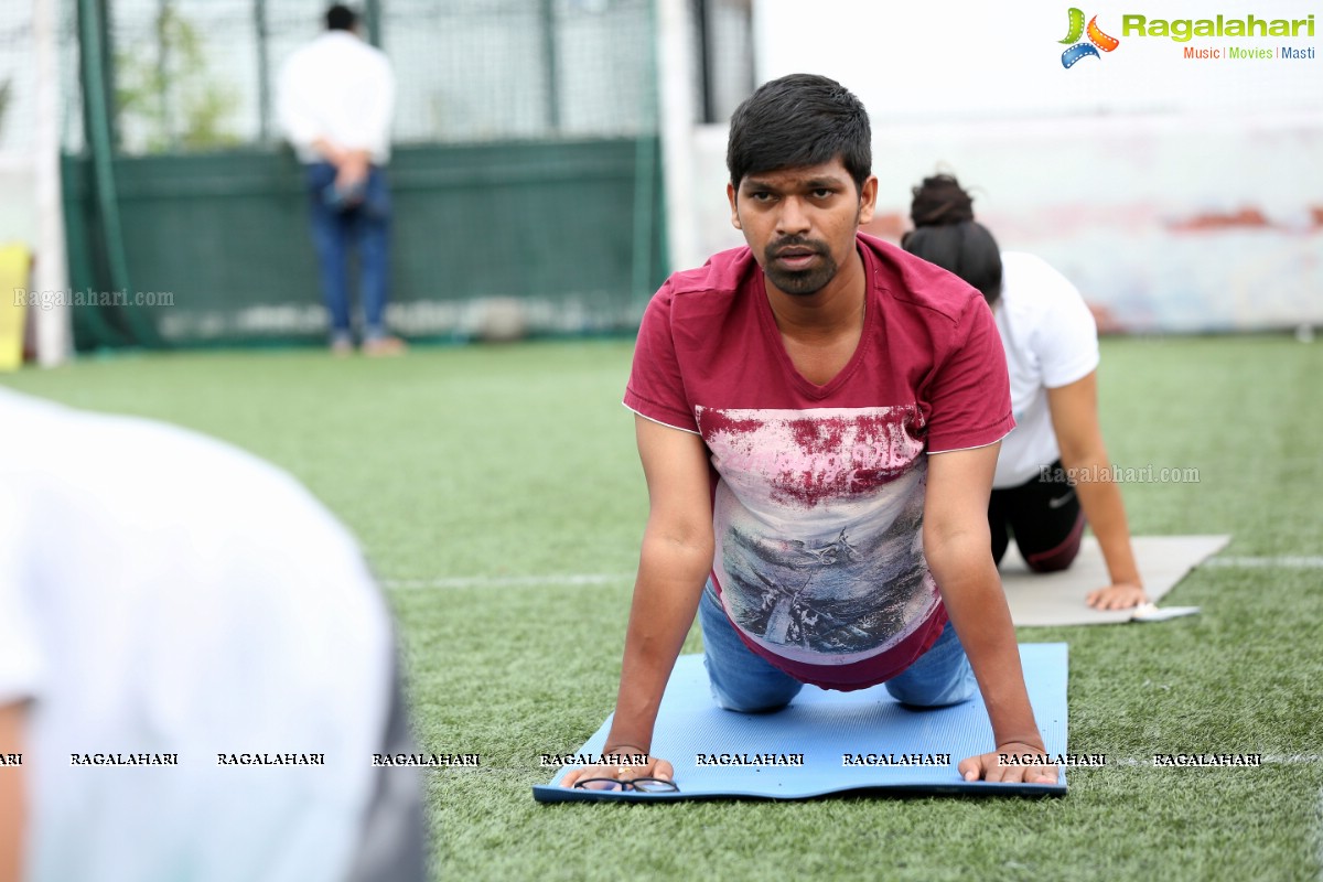 Pre-Celebrations of International Yoga Day at Hotfut, Begumpet