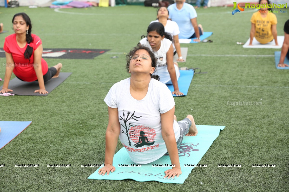 Pre-Celebrations of International Yoga Day at Hotfut, Begumpet