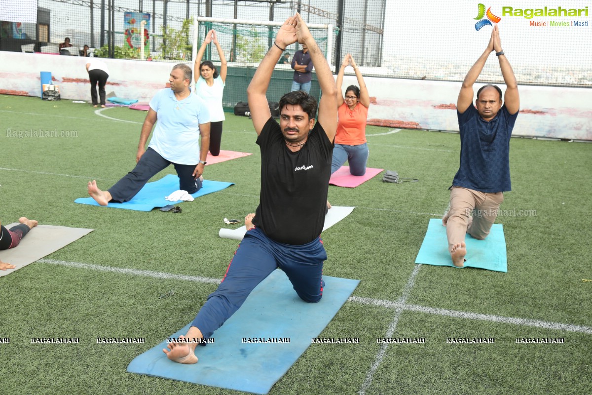 Pre-Celebrations of International Yoga Day at Hotfut, Begumpet