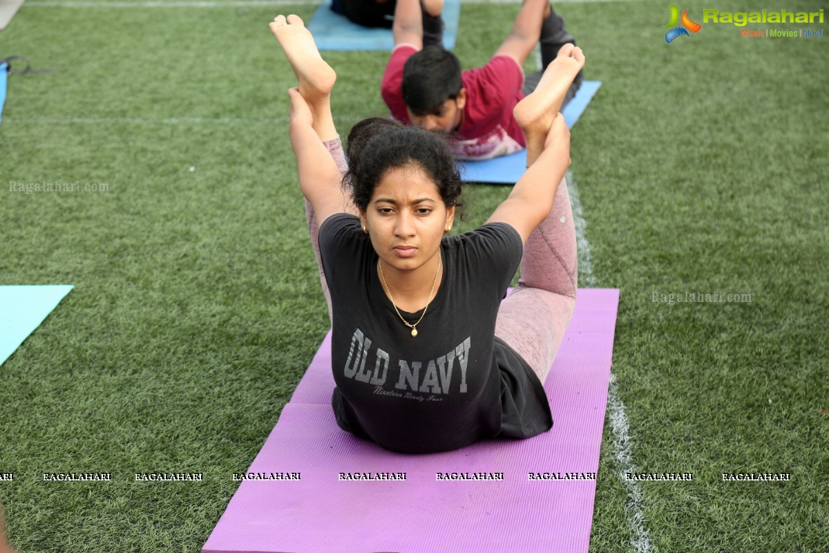 Pre-Celebrations of International Yoga Day at Hotfut, Begumpet