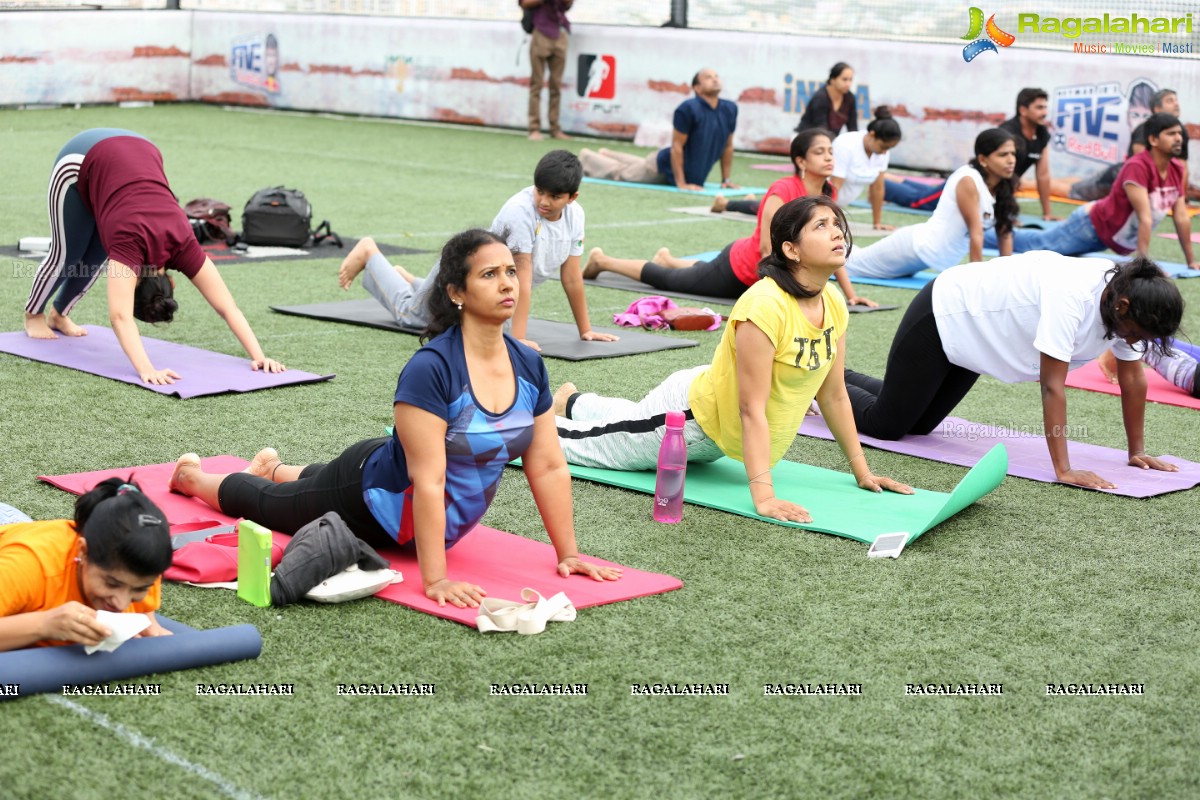 Pre-Celebrations of International Yoga Day at Hotfut, Begumpet