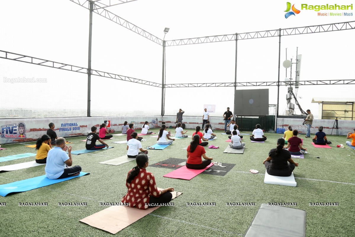 Pre-Celebrations of International Yoga Day at Hotfut, Begumpet