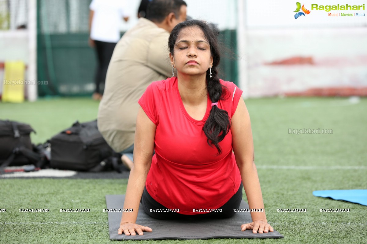 Pre-Celebrations of International Yoga Day at Hotfut, Begumpet