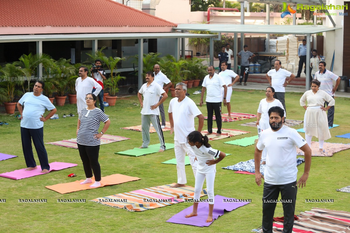 4th International Yoga Day Celebrations at Filmnagar Cultural Center