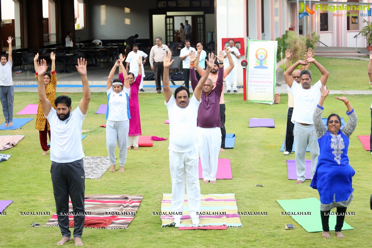 4th International Yoga Day Celebrations at Filmnagar Cultural Center