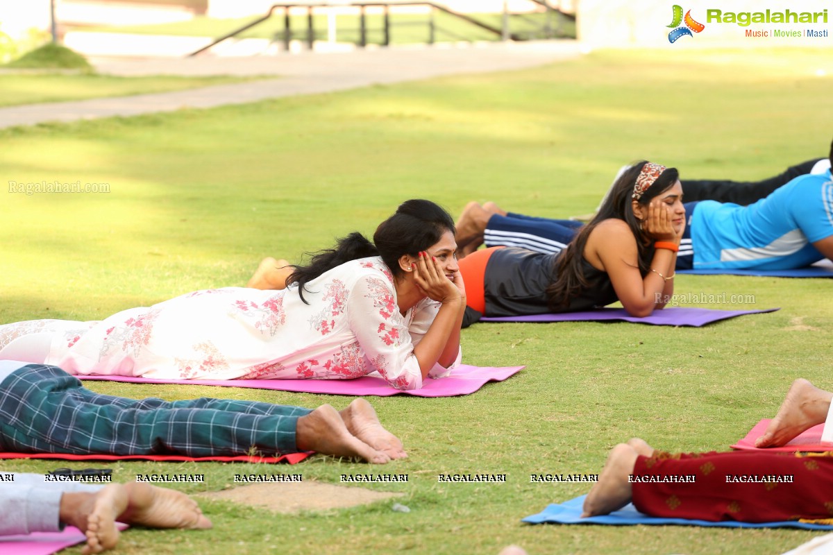 4th International Yoga Day Celebrations at Filmnagar Cultural Center