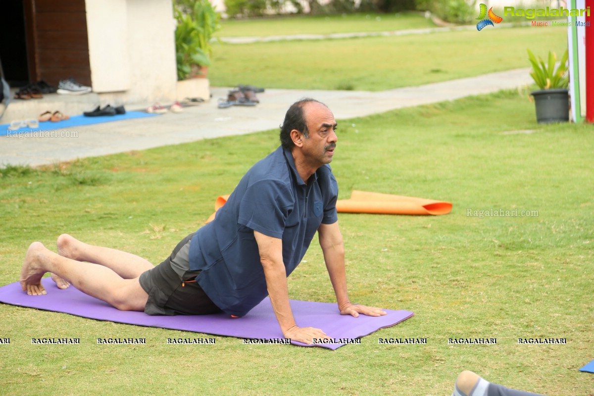 4th International Yoga Day Celebrations at Filmnagar Cultural Center