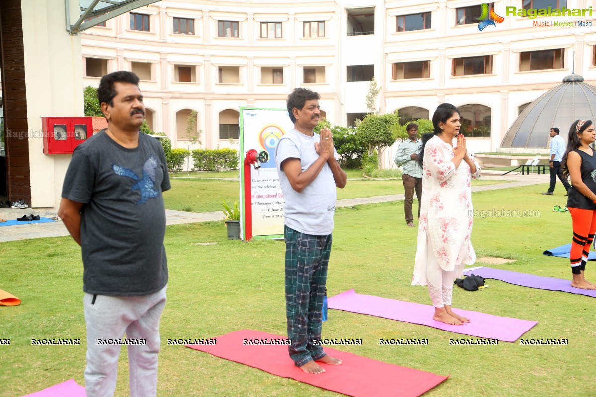 4th International Yoga Day Celebrations at Filmnagar Cultural Center