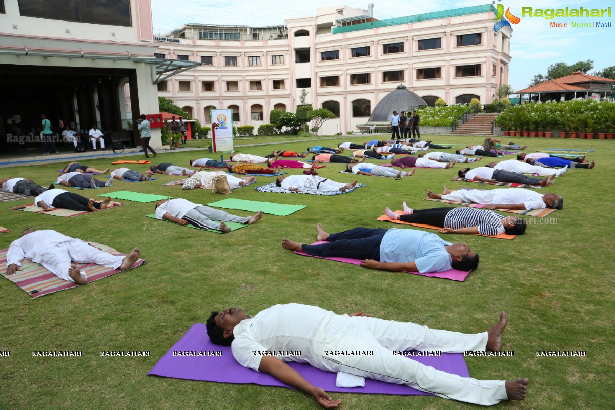 4th International Yoga Day Celebrations at Filmnagar Cultural Center