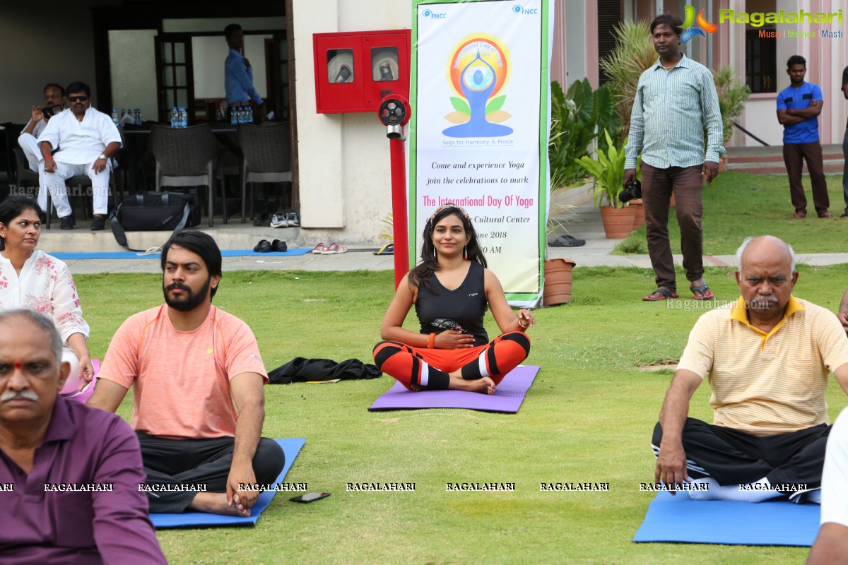 4th International Yoga Day Celebrations at Filmnagar Cultural Center