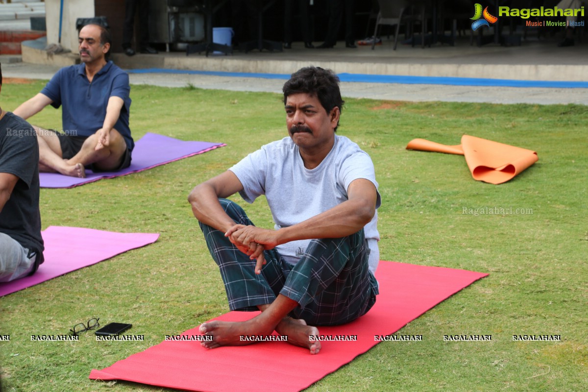 4th International Yoga Day Celebrations at Filmnagar Cultural Center