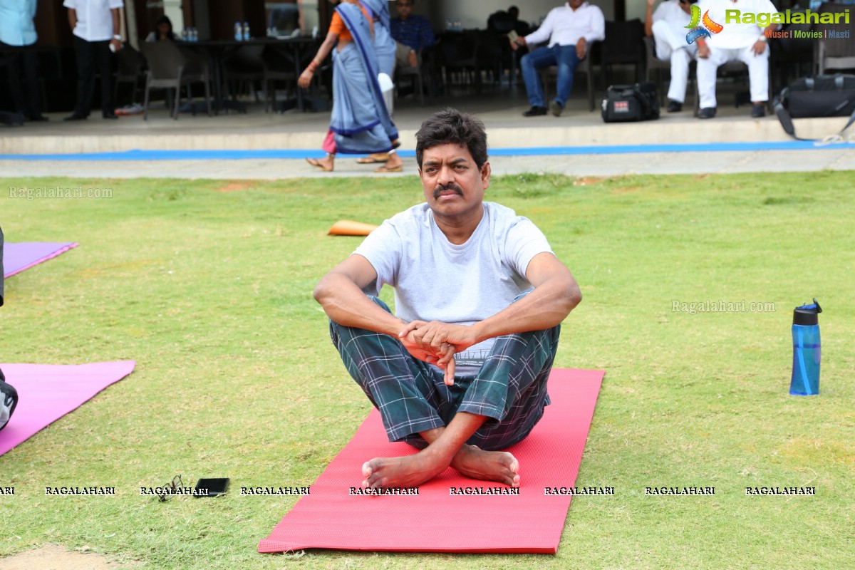 4th International Yoga Day Celebrations at Filmnagar Cultural Center