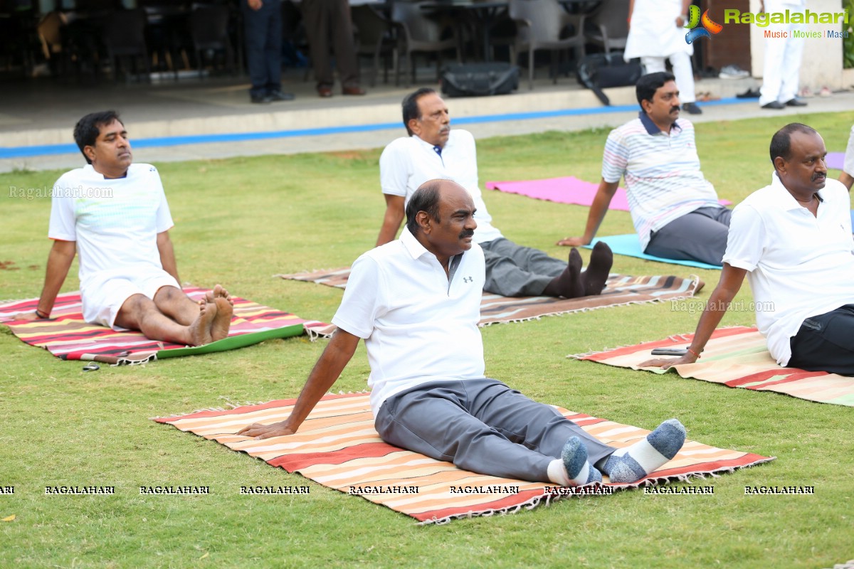 4th International Yoga Day Celebrations at Filmnagar Cultural Center