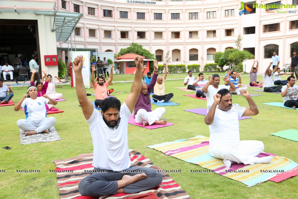 4th International Yoga Day Celebrations at Filmnagar Cultural Center