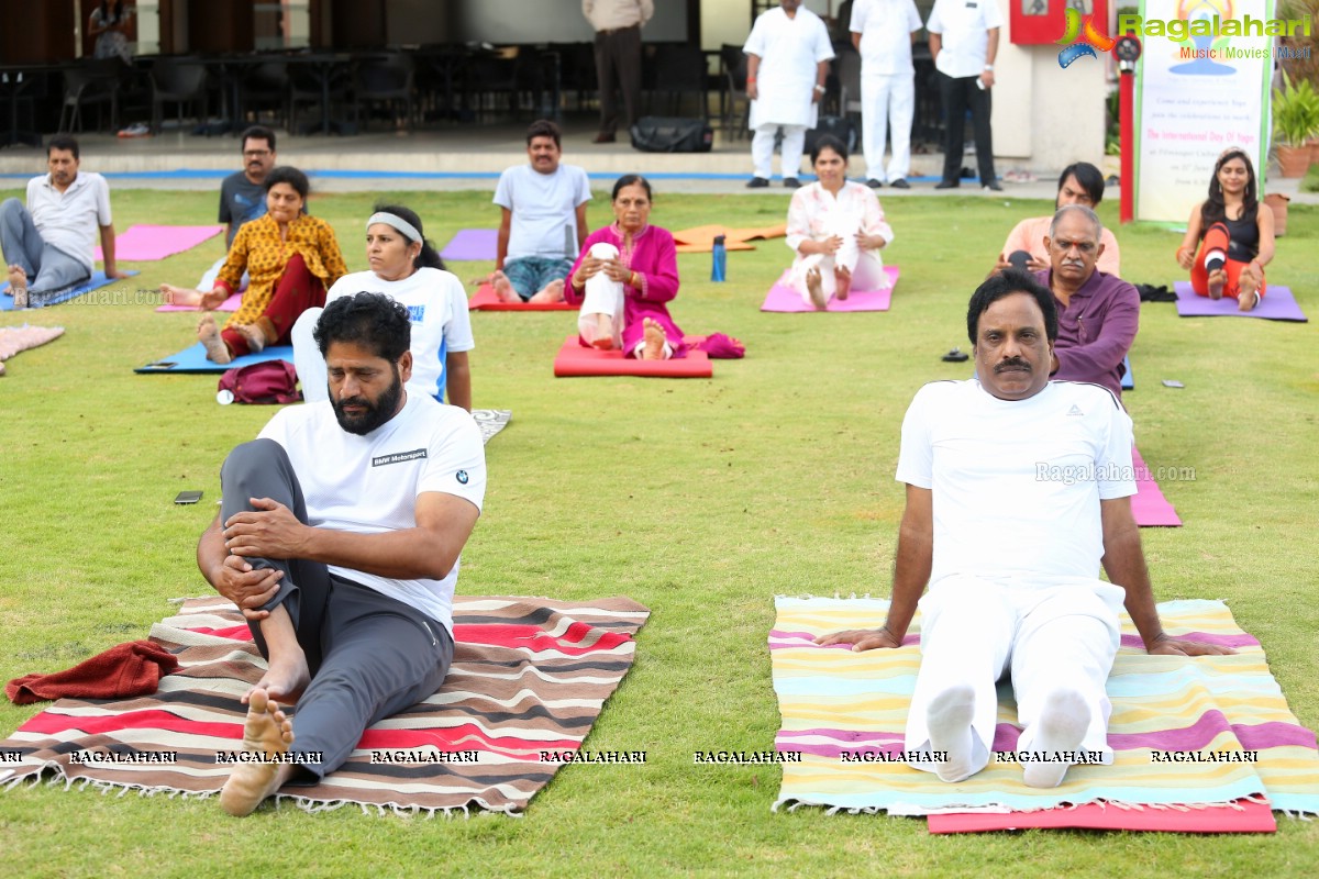 4th International Yoga Day Celebrations at Filmnagar Cultural Center