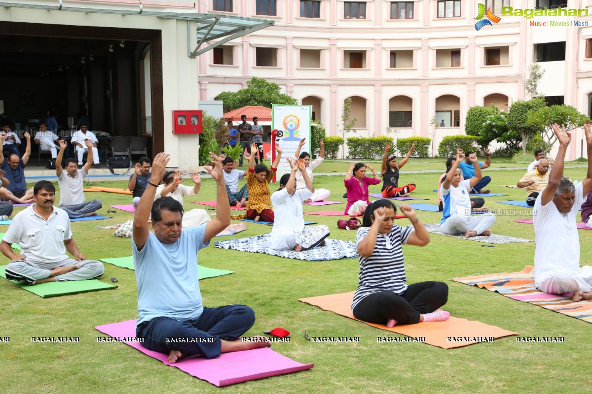 4th International Yoga Day Celebrations at Filmnagar Cultural Center