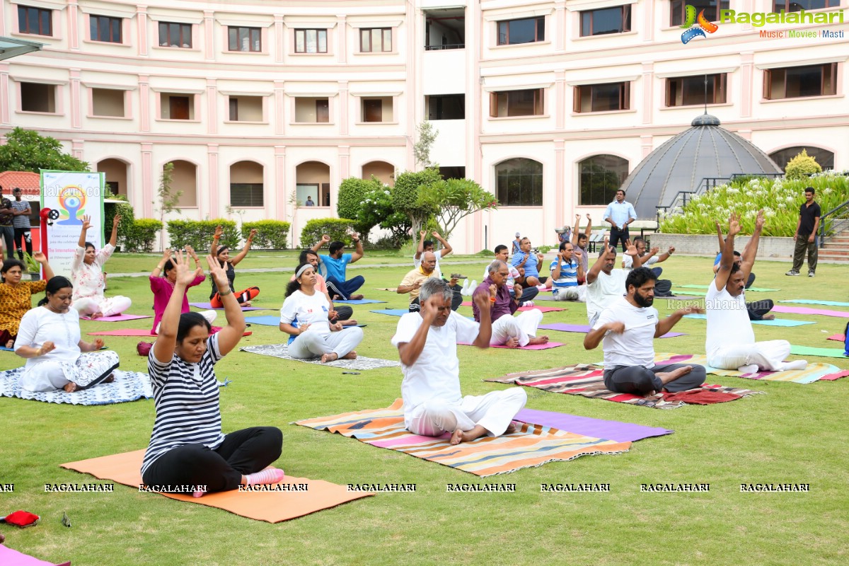 4th International Yoga Day Celebrations at Filmnagar Cultural Center