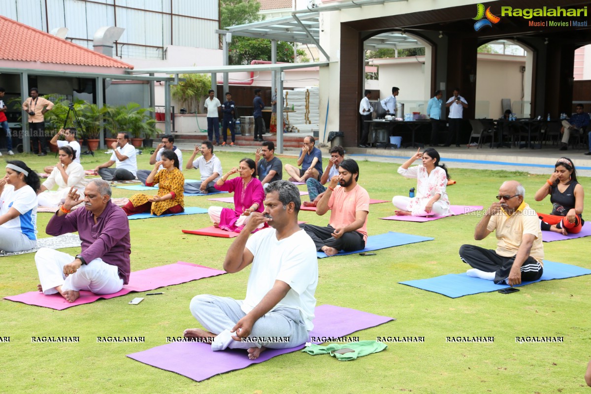 4th International Yoga Day Celebrations at Filmnagar Cultural Center