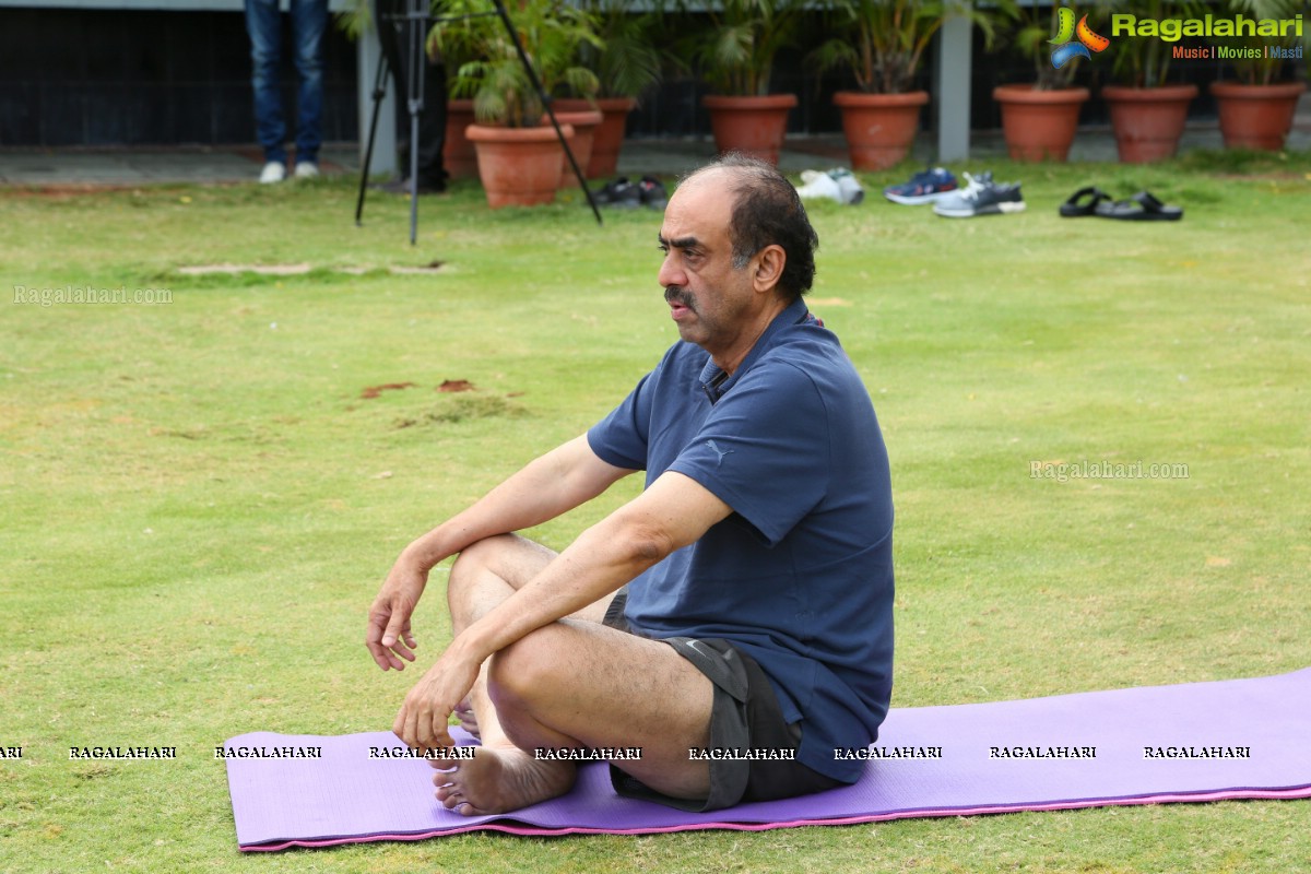 4th International Yoga Day Celebrations at Filmnagar Cultural Center