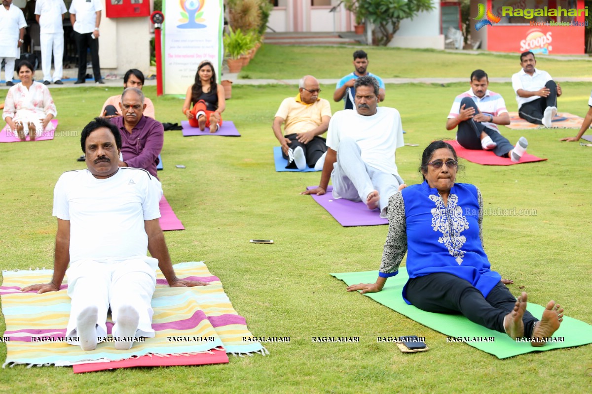 4th International Yoga Day Celebrations at Filmnagar Cultural Center