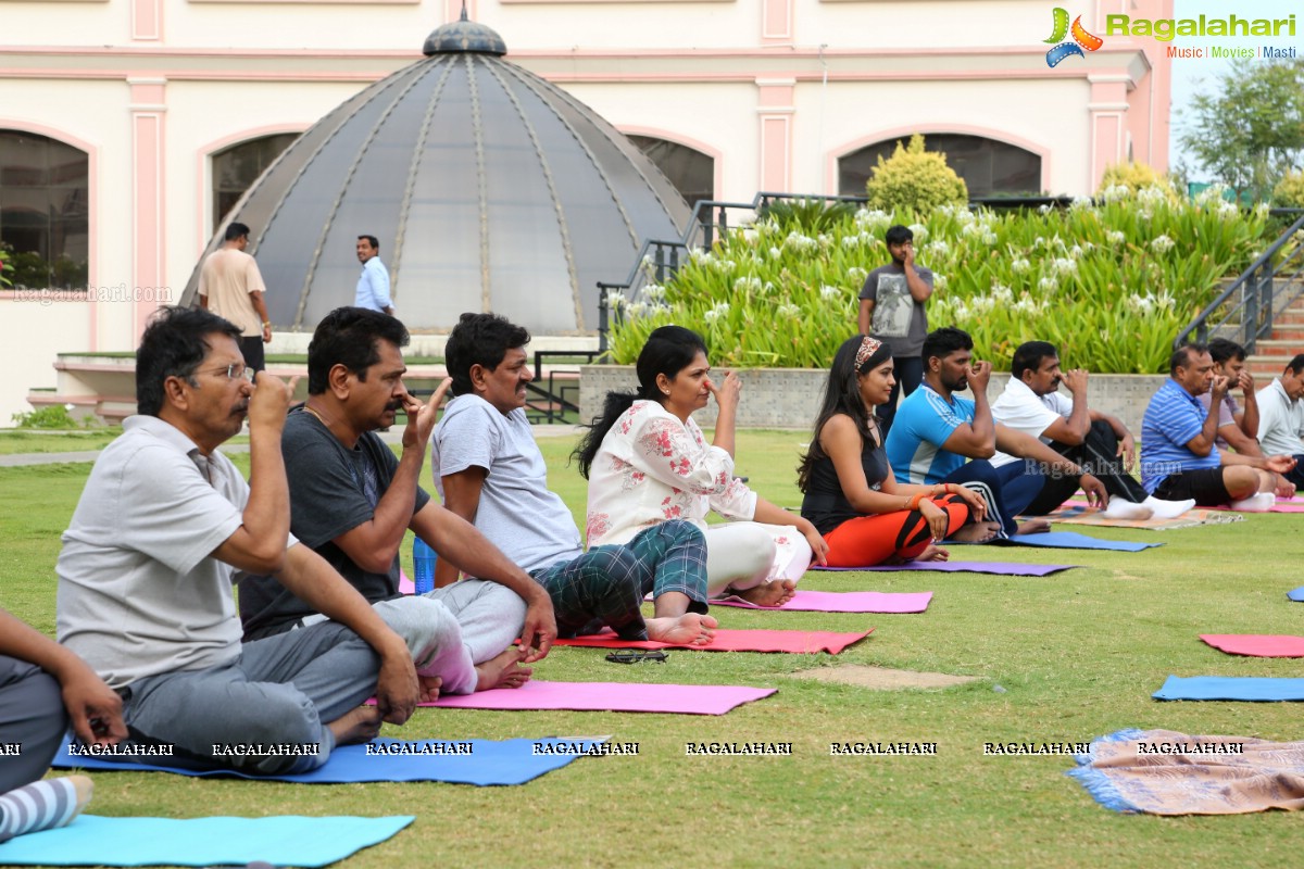 4th International Yoga Day Celebrations at Filmnagar Cultural Center