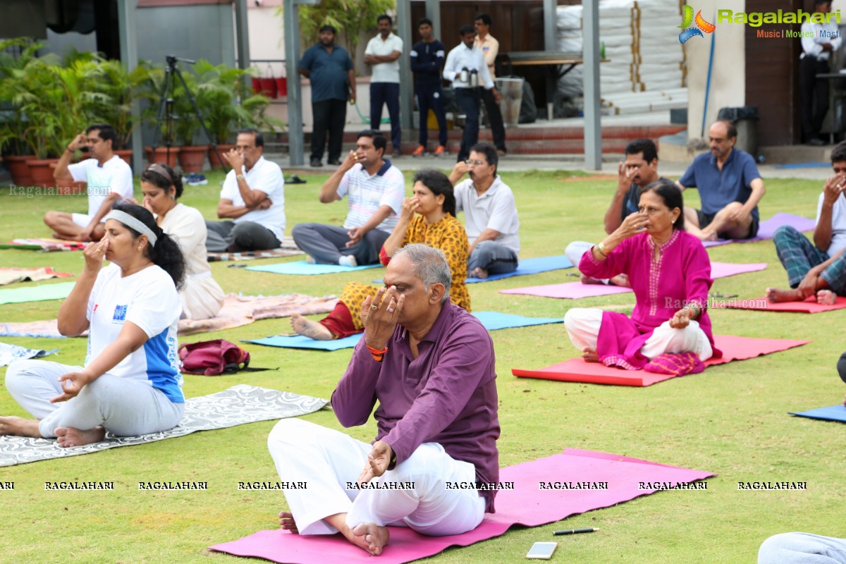 4th International Yoga Day Celebrations at Filmnagar Cultural Center