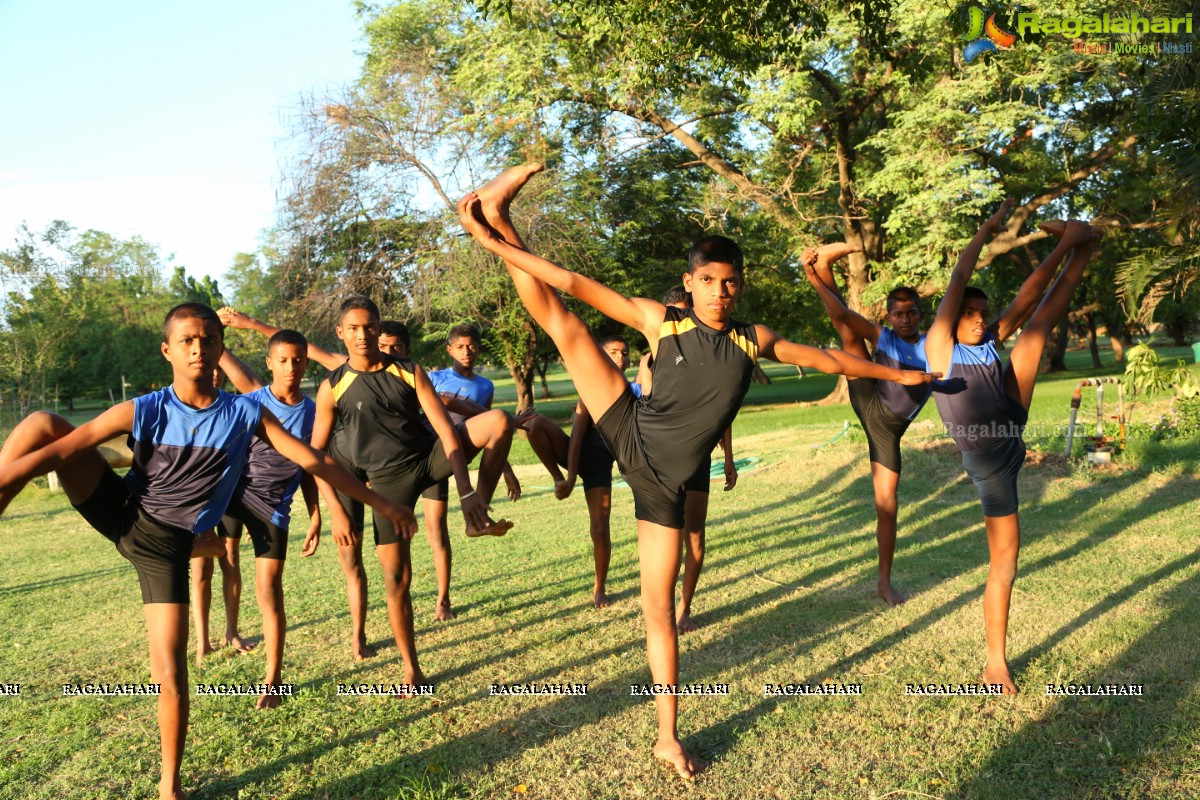 International Yoga Day Celebrations at Sanjeevaiah Park, Hyderabad