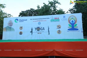 4th International Yoga Day at Sanjeevaiah Park