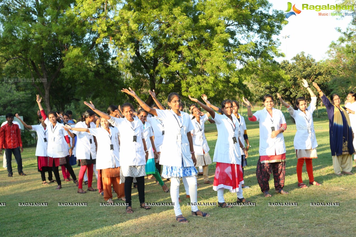 International Yoga Day Celebrations at Sanjeevaiah Park, Hyderabad