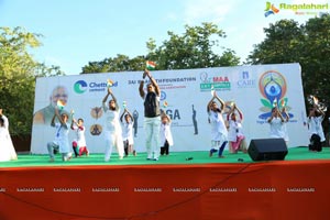 4th International Yoga Day at Sanjeevaiah Park