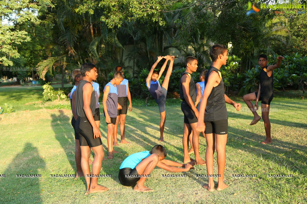 International Yoga Day Celebrations at Sanjeevaiah Park, Hyderabad