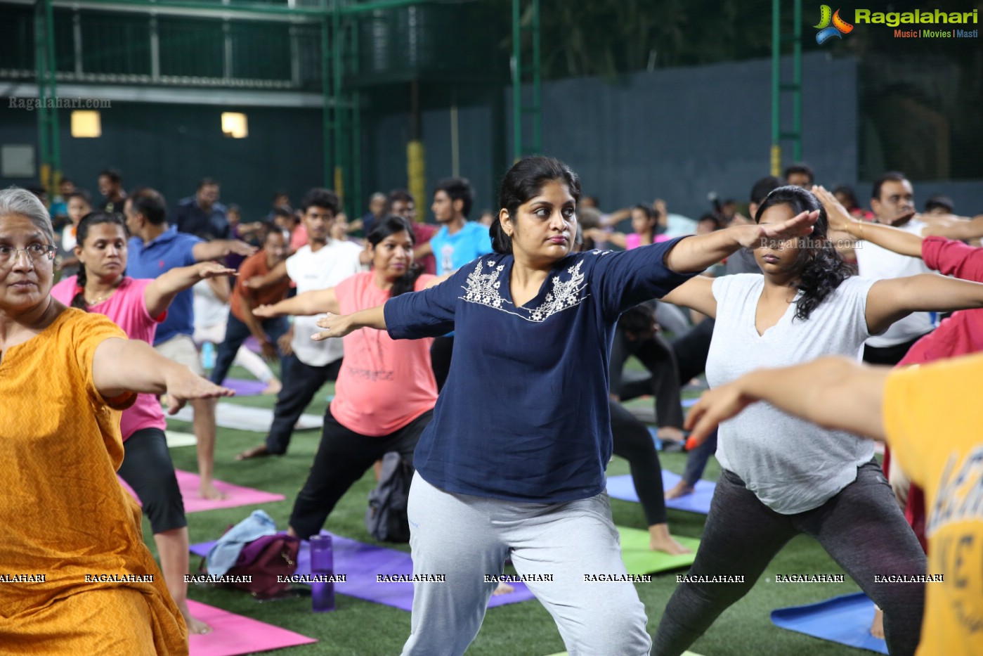 Yoga Under The Moon at Bend-It Sports Turf, Jubilee Hills