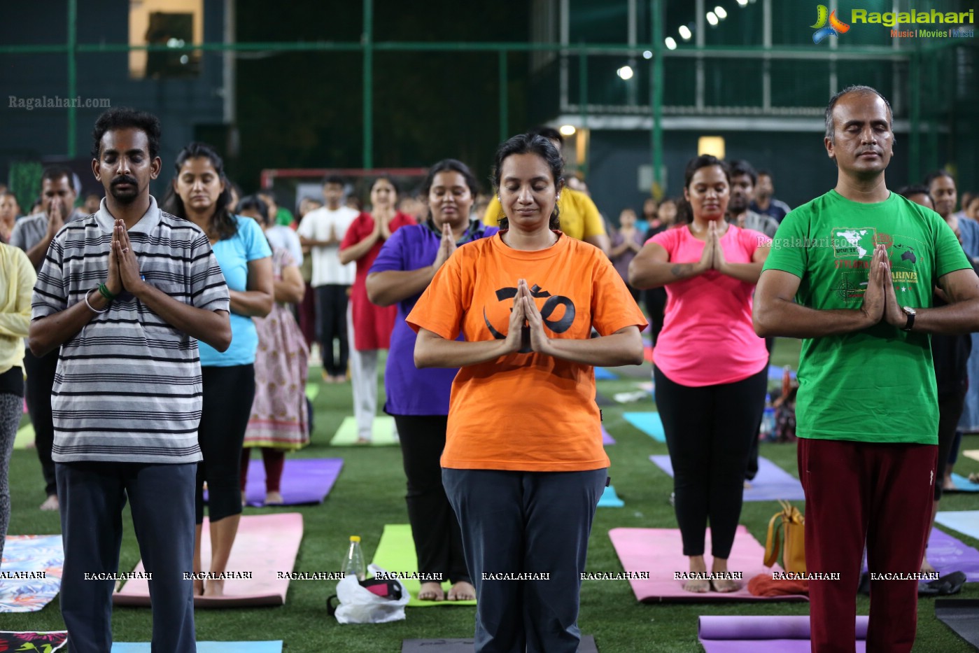 Yoga Under The Moon at Bend-It Sports Turf, Jubilee Hills