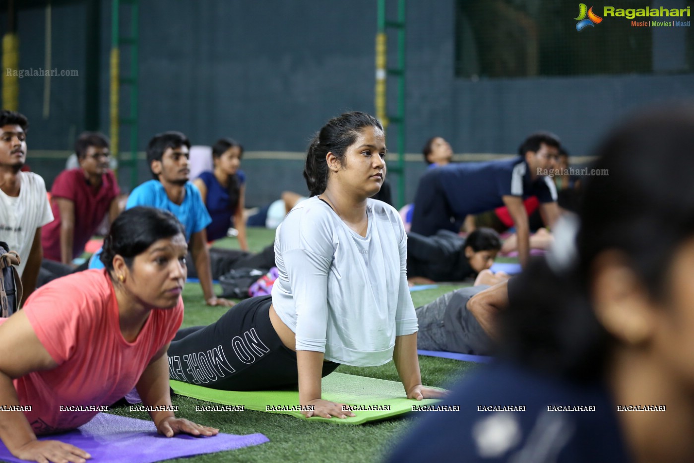 Yoga Under The Moon at Bend-It Sports Turf, Jubilee Hills