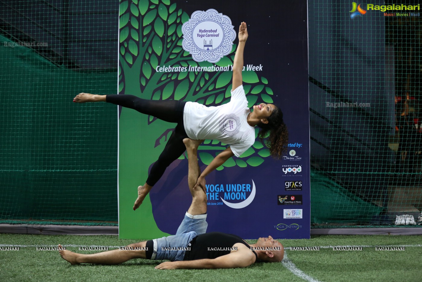 Yoga Under The Moon at Bend-It Sports Turf, Jubilee Hills