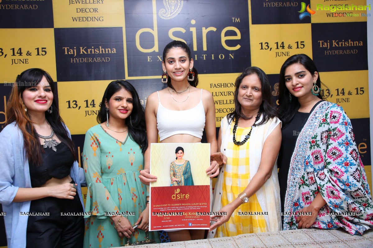 D'sire Designer Exhibition Curtain Raiser at at Marks Media Center, Hyderabad