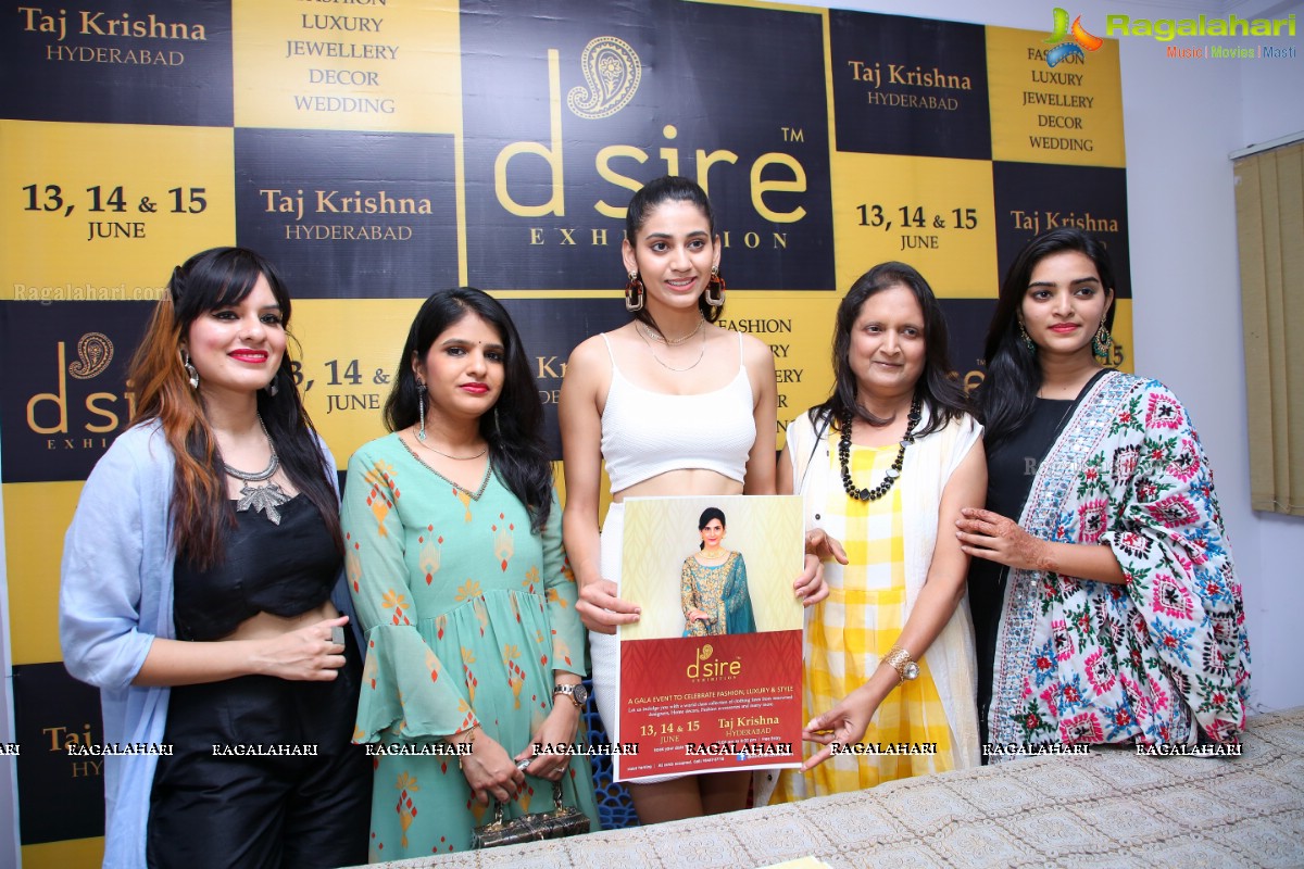 D'sire Designer Exhibition Curtain Raiser at at Marks Media Center, Hyderabad