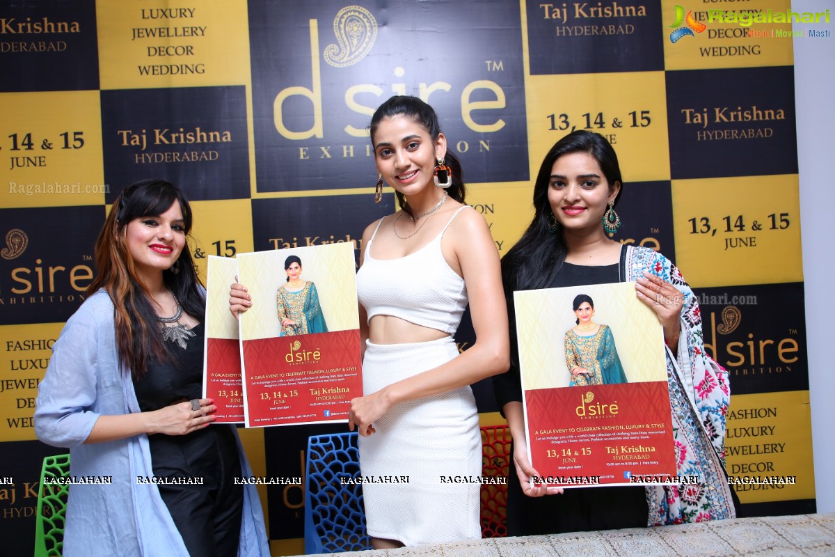 D'sire Designer Exhibition Curtain Raiser at at Marks Media Center, Hyderabad