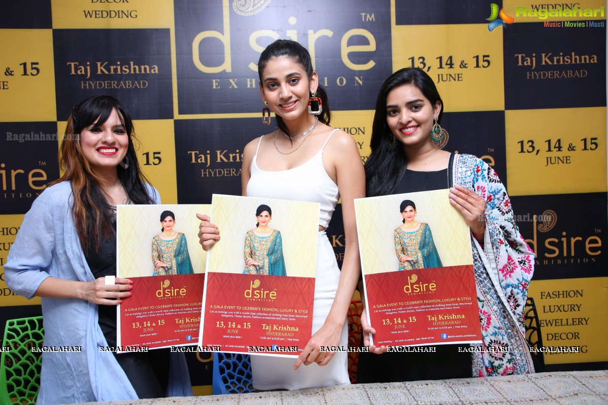 D'sire Designer Exhibition Curtain Raiser at at Marks Media Center, Hyderabad