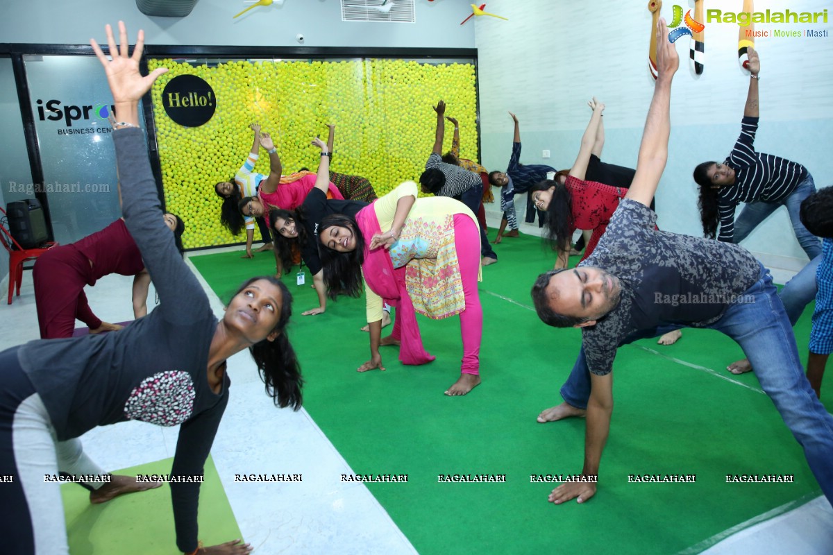 International Day of Yoga 2019 at iSprout, Hyderabad
