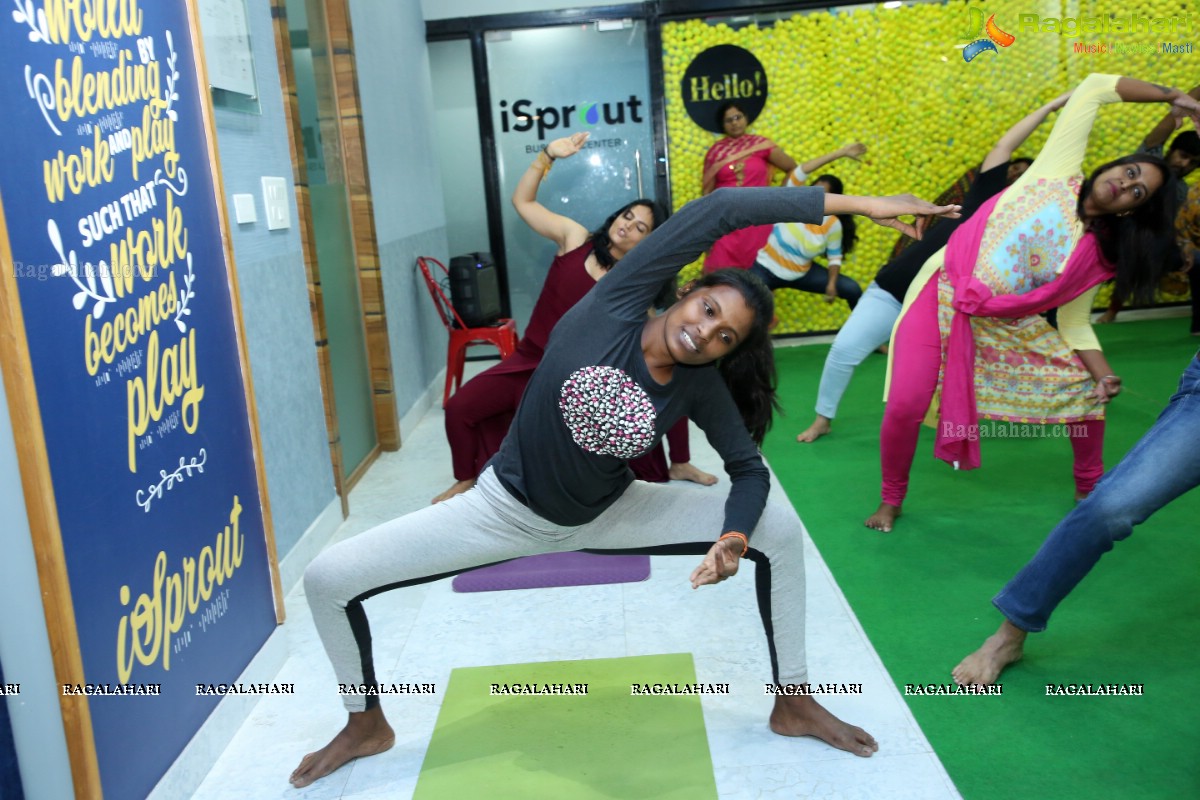 International Day of Yoga 2019 at iSprout, Hyderabad