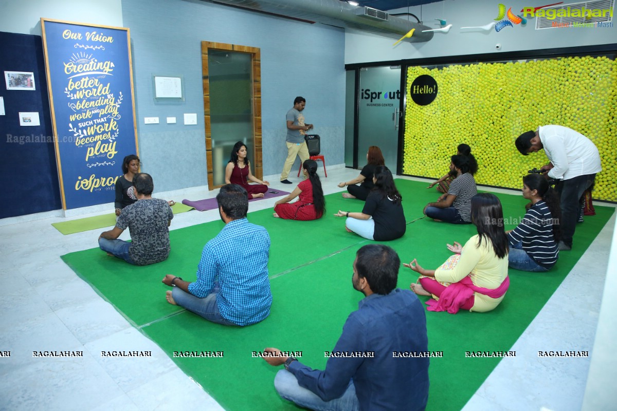 International Day of Yoga 2019 at iSprout, Hyderabad