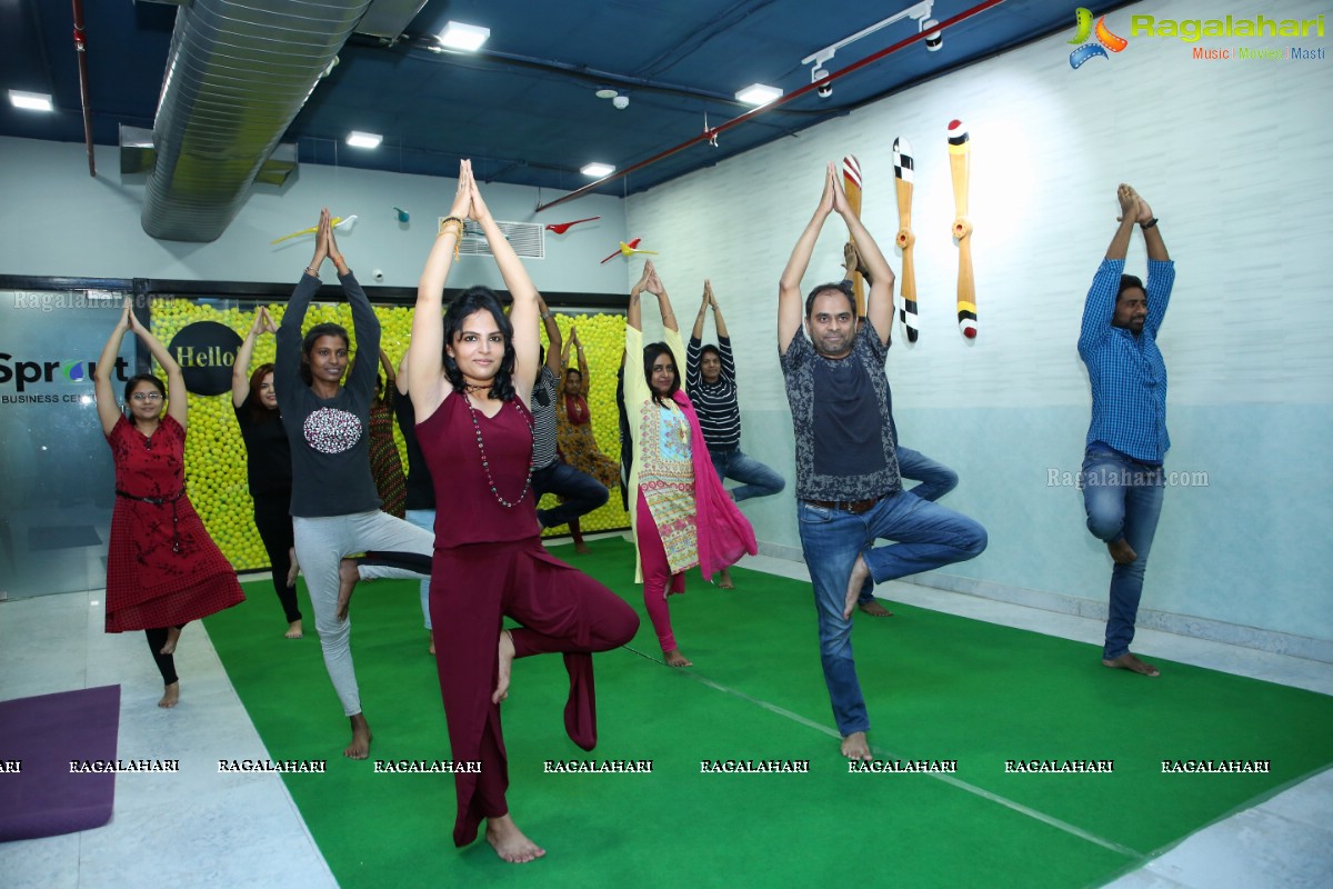 International Day of Yoga 2019 at iSprout, Hyderabad