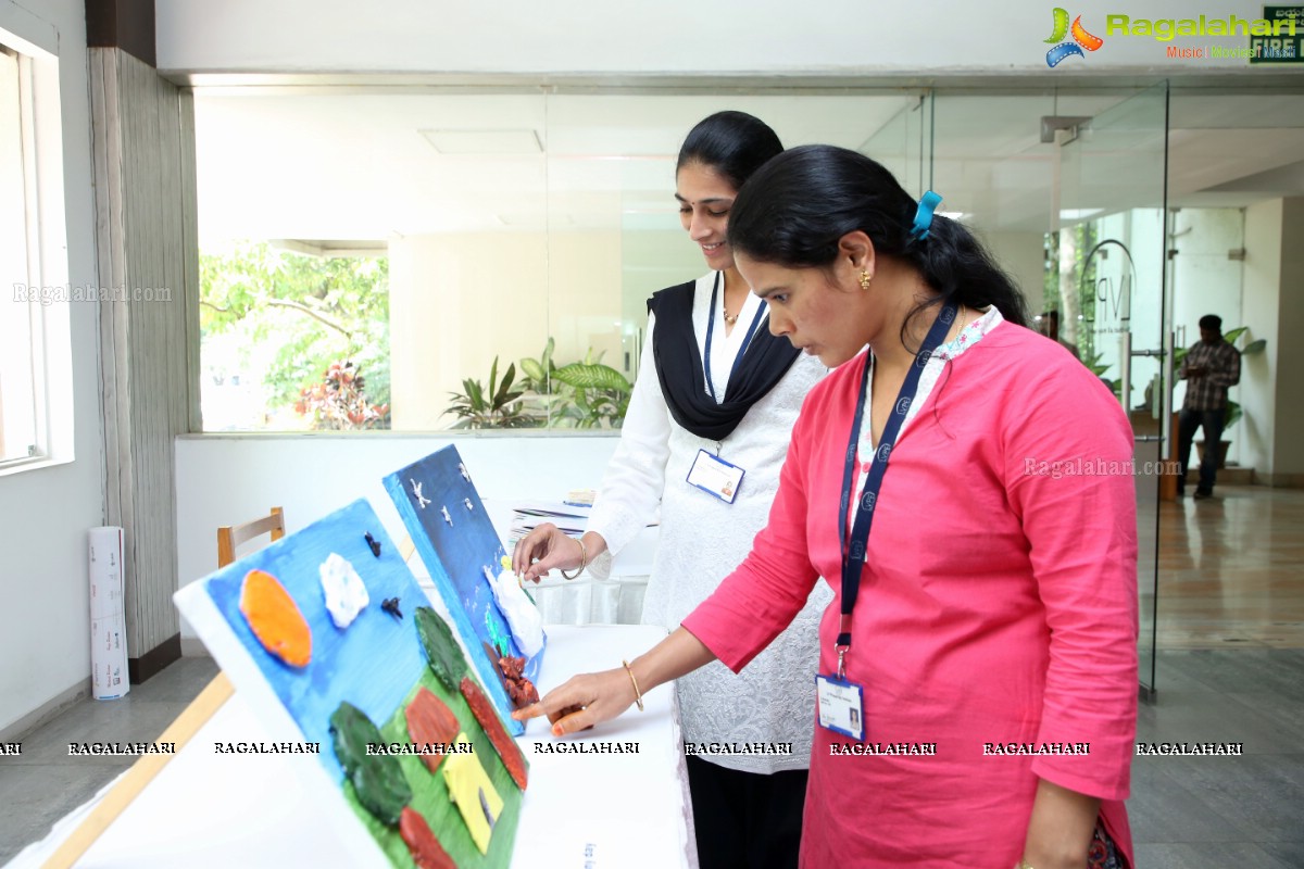 LVPEI Organizes Exhibition of Tactile Paintings by Artists with Vision Loss